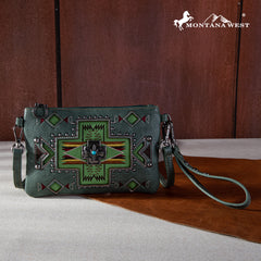 MW1261-181 Montana West Concho Collection Crossbody/Wristlet