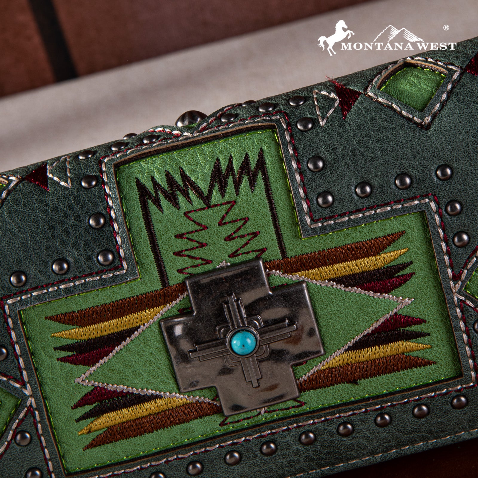 MW1261 W002 Montana West Concho Collection Wallet MONTANA WEST U S A Mw1261 w002 montana west concho collection wallet montana west u s a