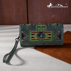 MW1261-W002 Montana West Concho Collection Wallet