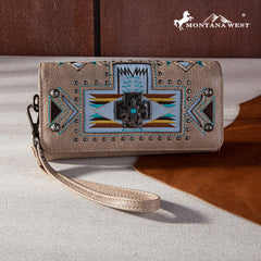 MW1261-W002 Montana West Concho Collection Wallet