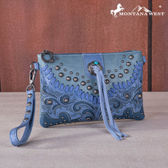 MW1269-181 Montana West  Embroidered Scroll Cut-out Collection Clutch/Crossbody