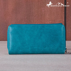 MW1269-W010 Montana West Embroidered Scroll Cut-out Collection Wallet