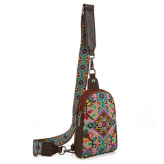 MW1278-2101 Montana West Embroidered  Collection Sling Bag