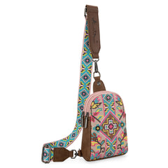 MW1278-2101 Montana West Embroidered  Collection Sling Bag