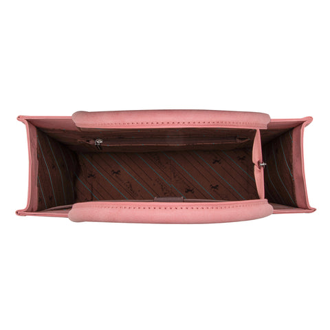 MW1279G-8119WPK Montana West Embroidered Collection Concealed Carry Tote Wallet Set -Pink