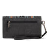MW1280G-8317WBK  Montana West Buckle Collection Concealed Carry Tote Wallet Set- Black