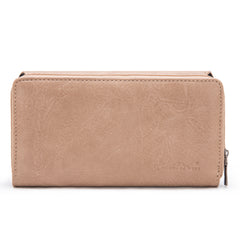 MW1281-W010 Montana West Embroidered Wallet -Tan