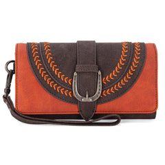 MW1289-9110WCF  Montana West Fringe Buckle Collection Backpack Wallet Set- Coffee