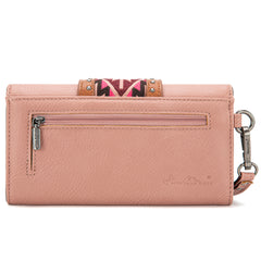 MW1294G-8110WPK   Montana West Buckle Collection Concealed Carry Tote  Wallet Set - Pink