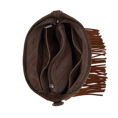 MW1315G-9360  Montana West Embroidered Aztec Collection Concealed Carry Crossbody - Coffee