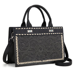 MW1323-8011  Montana West Tooled Collection Tote/Crossbody