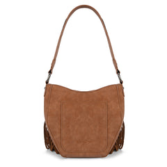 MW1323G-918  Montana West Tooled Fringe Collection Hobo Shoulder Bag