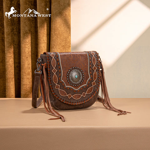 MW1331-8360 Montana West Concho Collection Crossbody