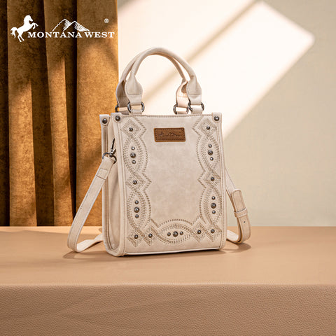 MW1334-1831  Montana West Embroidered Aztec Small Tote/Crossbody