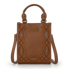 MW1334-1831  Montana West Embroidered Aztec Small Tote/Crossbody