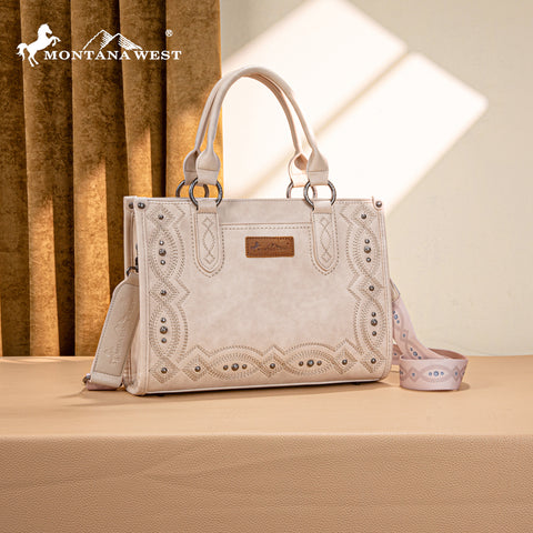 MW1334G-8250 Montana West Embroidered Concealed Carry Collection Tote