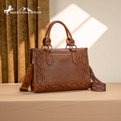 MW1334G-8250 Montana West Embroidered Concealed Carry Collection Tote