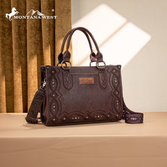 MW1334G-8250 Montana West Embroidered Concealed Carry Collection Tote