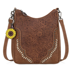 MW1335-8330  Montana West Embossed Collection Crossbody Bag