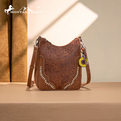 MW1335-8330  Montana West Embossed Collection Crossbody Bag