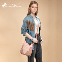 MW1335-8330  Montana West Embossed Collection Crossbody Bag