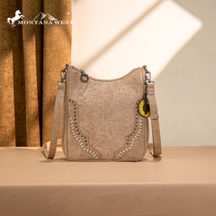 MW1335-8330  Montana West Embossed Collection Crossbody Bag