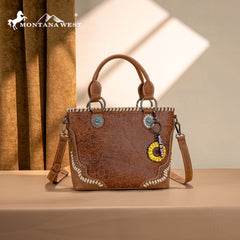 MW1335-8360 Montana West Embossed Collection Tote/Crossbody Bag