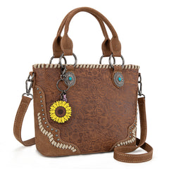 MW1335-8360 Montana West Embossed Collection Tote/Crossbody Bag