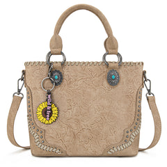 MW1335-8360 Montana West Embossed Collection Tote/Crossbody Bag