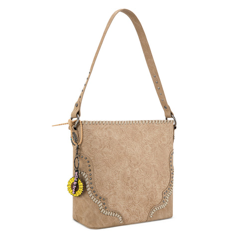 MW1335G-918  Montana West Embossed Collection Hobo Shoulder Bag