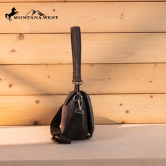 MW1336-8633  Montana West  Mini Shoulder Bag/Crossbody/Clutch -Black