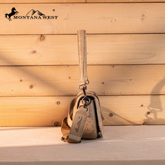 MW1336-8633  Montana West Hair-On Cowhide Mini Shoulder Bag/Crossbody/Clutch-Tan