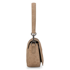 MW1336-8633  Montana West Hair-On Cowhide Mini Shoulder Bag/Crossbody/Clutch-Tan