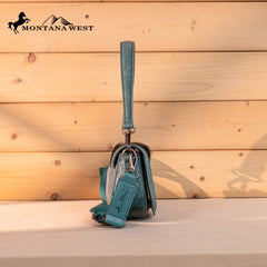 MW1336-8633  Montana West  Mini Shoulder Bag/Crossbody/Clutch -Turquoise