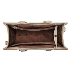 MW1339-2002  Montana West Tooled Concho Tote/Crossbody -Tan