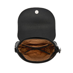 MW1340-8360  Montana West Turquoise Concho Saddle Crossbody - Black