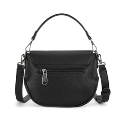 MW1340-8360  Montana West Turquoise Concho Saddle Crossbody - Black