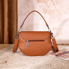 MW1340-8360  Montana West Turquoise Concho Saddle Crossbody - Brown