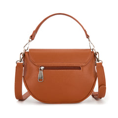 MW1340-8360  Montana West Turquoise Concho Saddle Crossbody - Brown