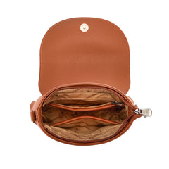 MW1340-8360  Montana West Turquoise Concho Saddle Crossbody - Brown