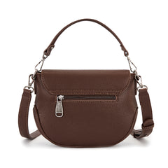 MW1340-8360  Montana West Turquoise Concho Saddle Crossbody -Coffee