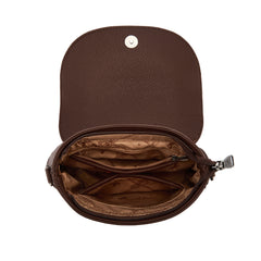 MW1340-8360  Montana West Turquoise Concho Saddle Crossbody -Coffee