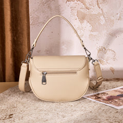 MW1340-8360  Montana West Turquoise Concho Saddle Crossbody -Tan