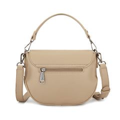 MW1340-8360  Montana West Turquoise Concho Saddle Crossbody -Tan