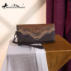 MW1340-W002 Montana West Embossed Collection Wallet