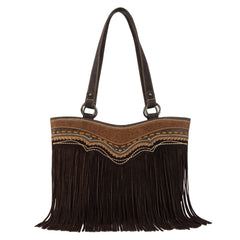 MW1340G-8317 Montana West Fringe Collection Concealed Carry Tote