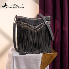 MW1340G-9360   Montana West Fringe Collection Crossbody