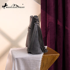 MW1340G-9360   Montana West Fringe Collection Crossbody