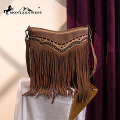 MW1340G-9360   Montana West Fringe Collection Crossbody