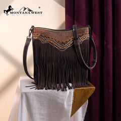 MW1340G-9360   Montana West Fringe Collection Crossbody